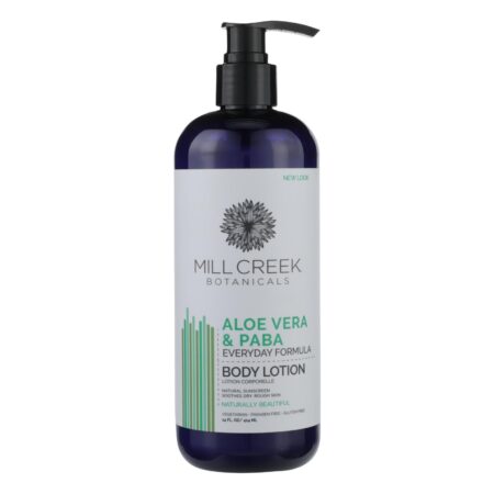 Mill Creek Botanicals Aloe Vera & Paba Moisturizing Lotion - 1 Each - 14 FZ