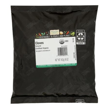 Frontier Herb Cloves Organic Powder Ground - Single Bulk Item - 1LB