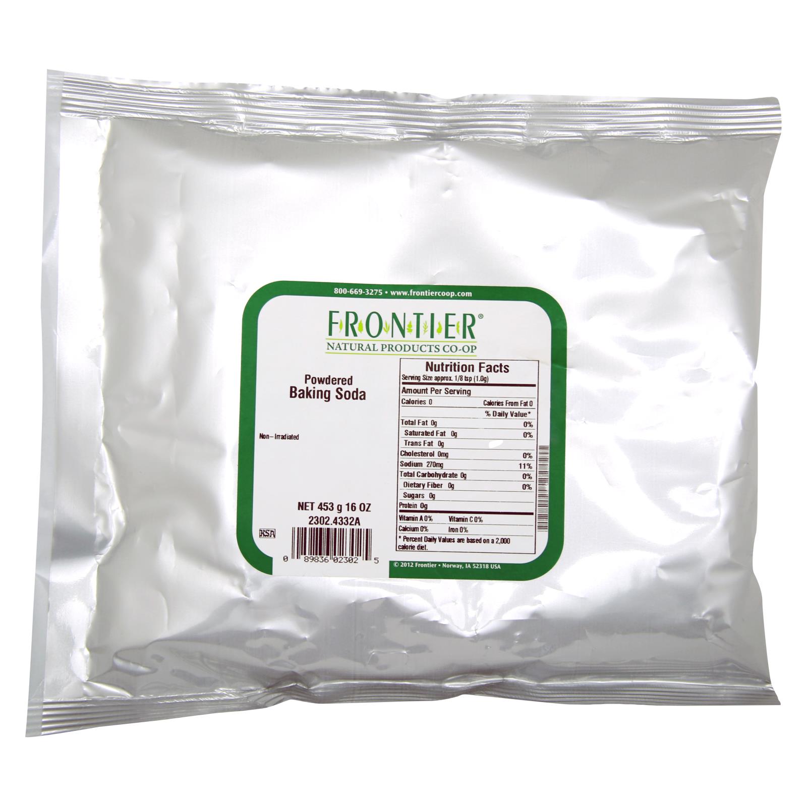 Frontier Herb Baking Soda Powder - Single Bulk Item - 1LB
