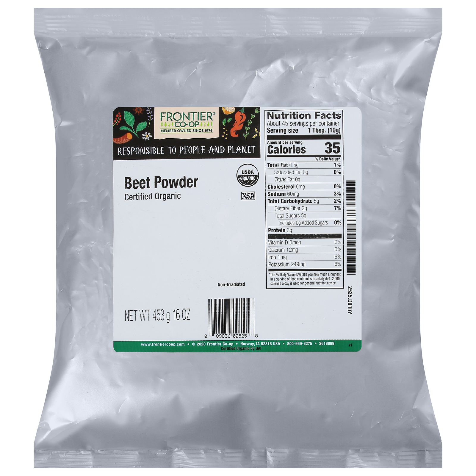 Frontier Herb - Beet Powder - 1 Each lbs.
