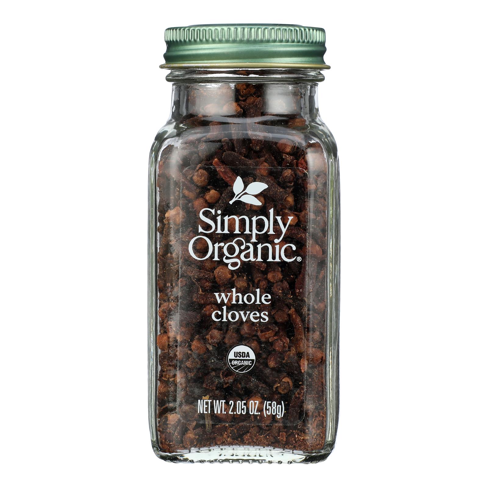 Simply Organic Cloves Whole - Case of 6 - 2.05 oz.