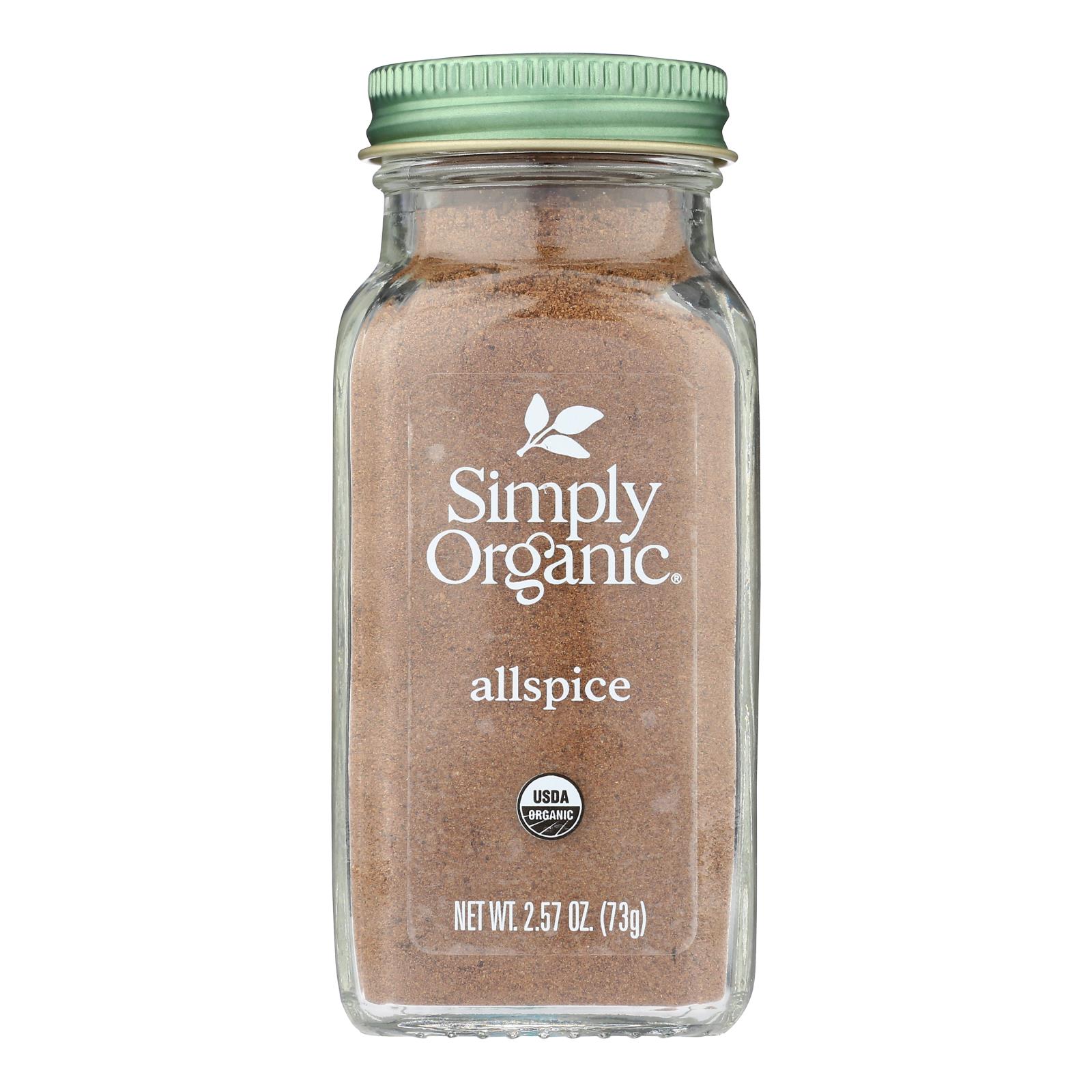Simply Organic - Allspice Ground - Case of 6-2.57 OZ