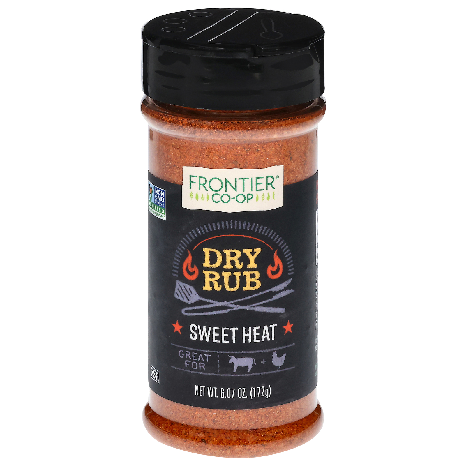 Frontier Natural Products Coop - Rub Dry Sweet Heat - EA of 1-6.07 OZ
