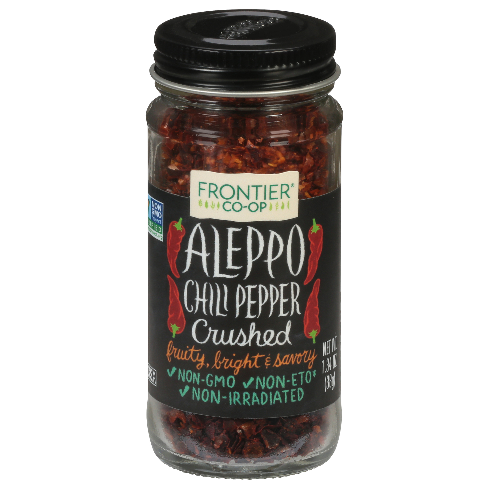 Frontier Natural Products Coop - Chili Pepper Aleppo Crshd - EA of 1-1.34 OZ