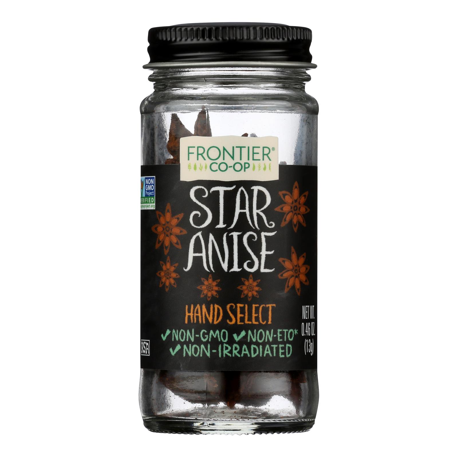 Frontier Natural Products Coop - Star Anise Hand Select - 1 Each -.46 OZ
