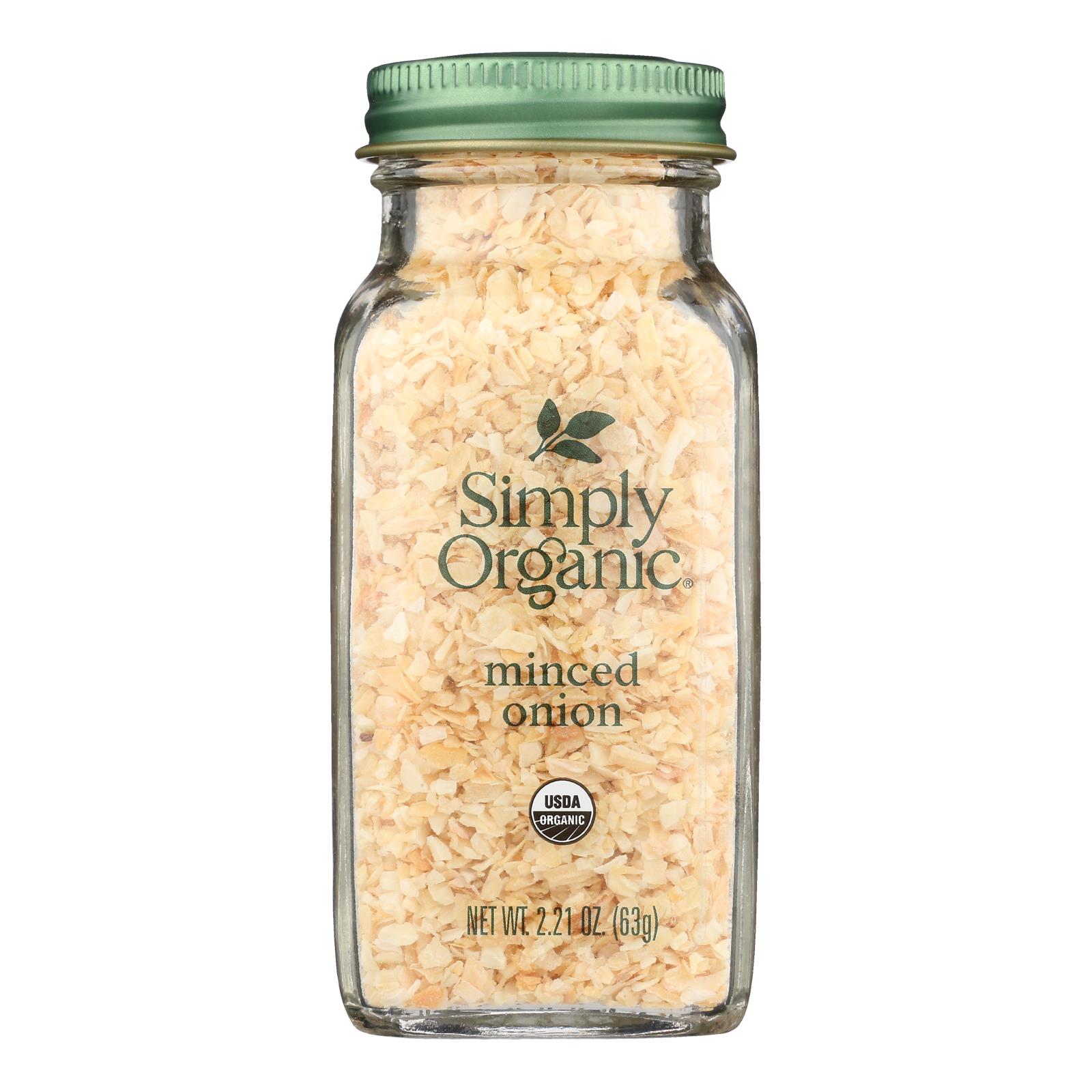 Simply Organic - Minced Onion Organic - Case of 6 - 2.21 Ounces
