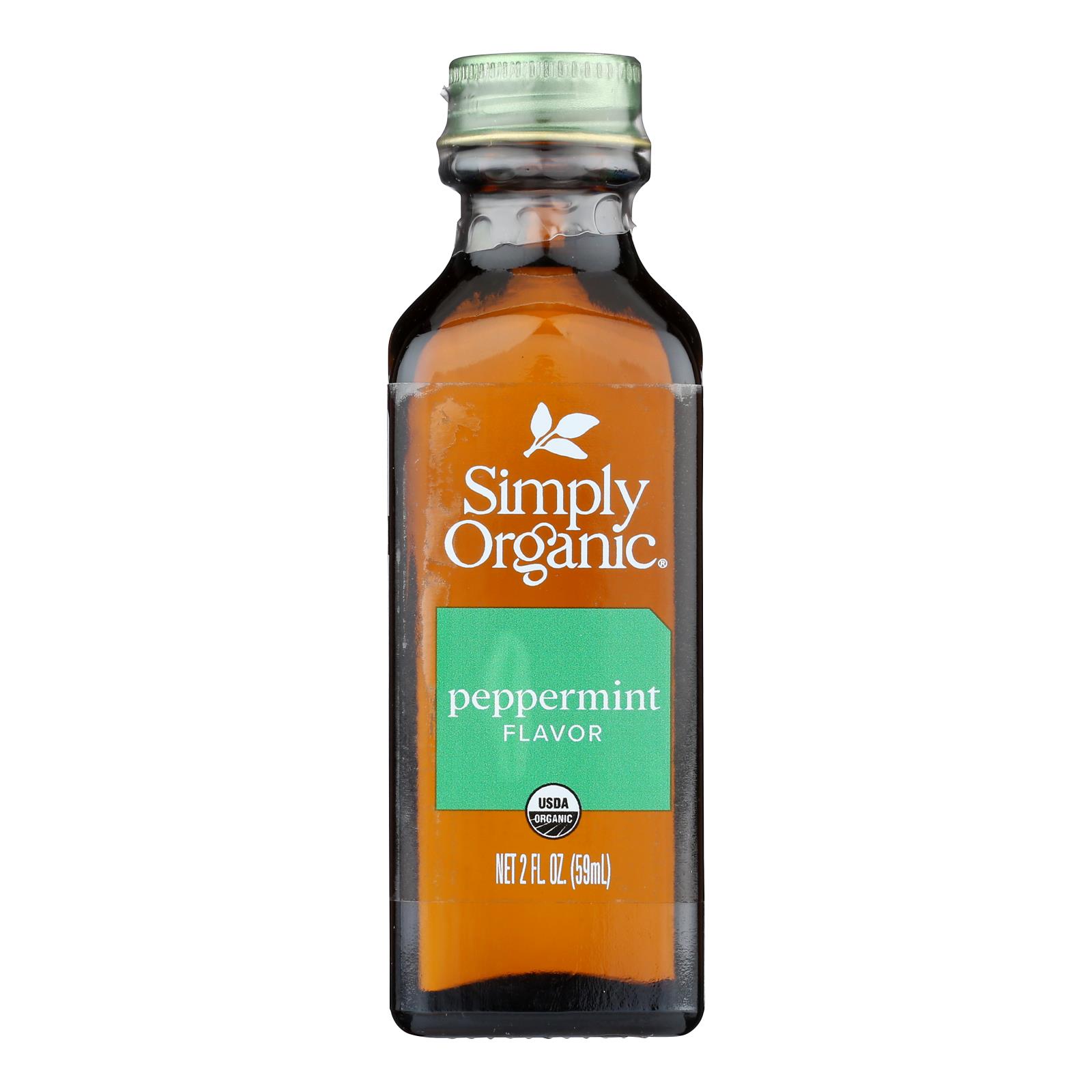 Simply Organic Peppermint Flavor - Organic - 2 oz