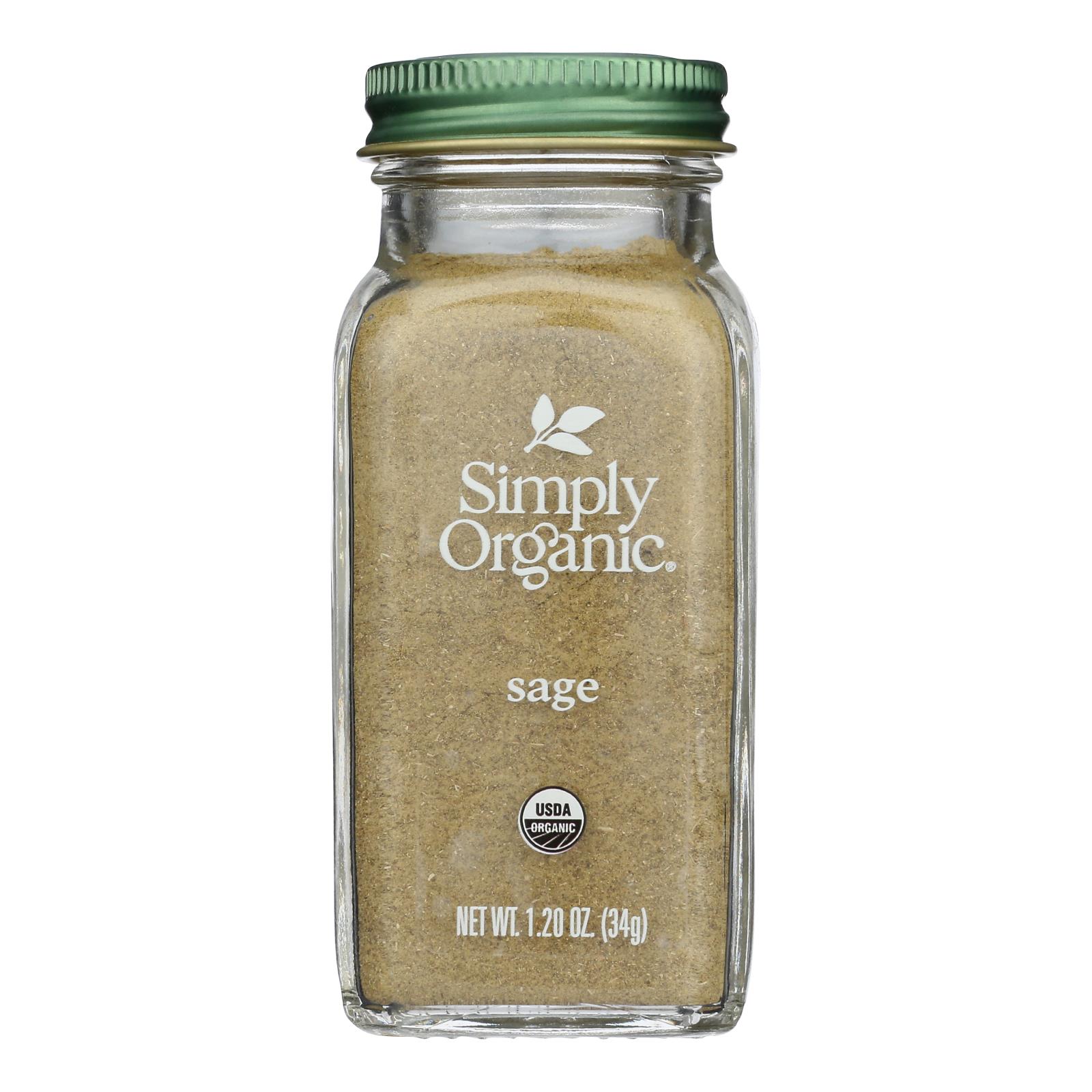 Simply Organic - Sage Og2 Ground - CS of 6-1.2 OZ