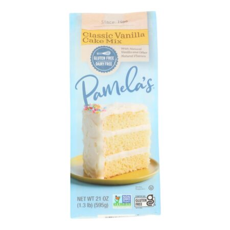 Pamela's Products - Vanilla Cake - Mix - Case of 6 - 21 oz.