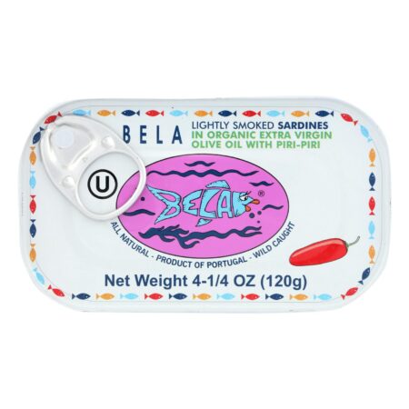 Bela-olhao Sardines - Sardines Piri Piri Smoke - Case of 12-4.23 OZ