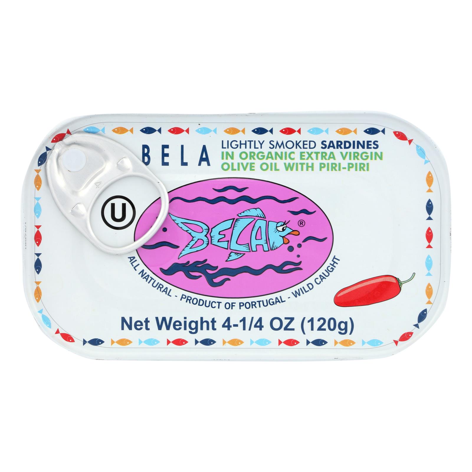 Bela-olhao Sardines - Sardines Piri Piri Smoke - Case of 12-4.23 OZ