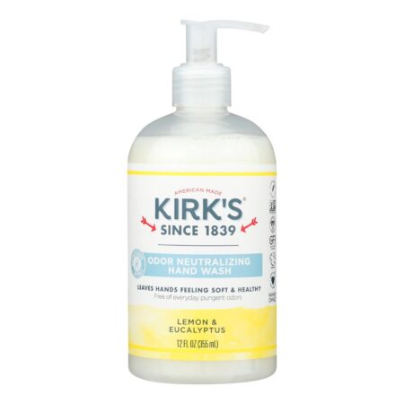 Kirk's Natural - Hand Soap Lemon Eucalyptus - 12 FZ