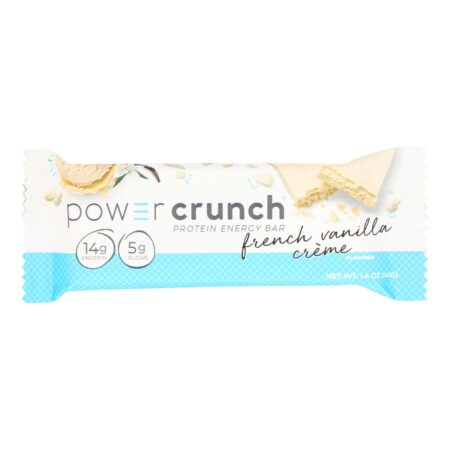 Power Crunch Bar - French Vanilla Cream - Case of 12 - 1.4 oz