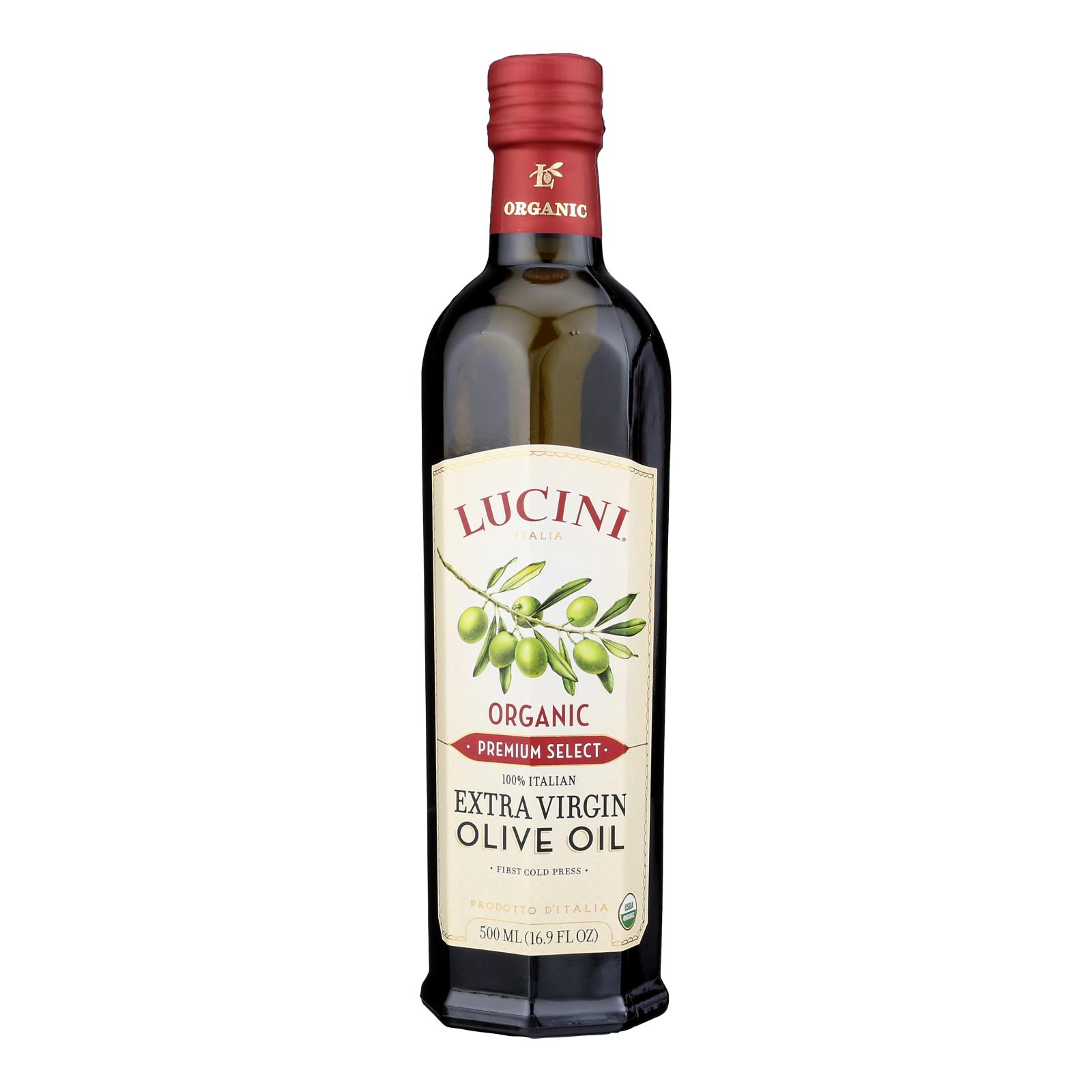 Lucini Italia Olive Oil - Organic - X-Virgin - Large - Case of 6 - 16.9 fl oz