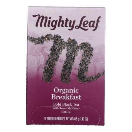Mighty Leaf Tea - Tea Breakfast Stched - Case of 6 - 15 BAG