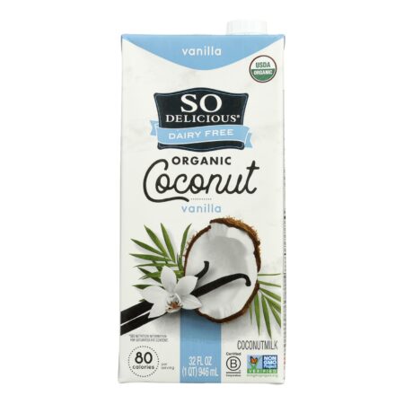 So Delicious Coconut Milk Beverage - Vanilla - Case of 12 - 32 Fl oz.