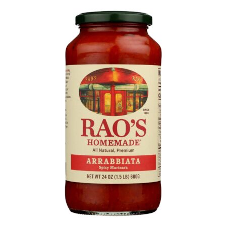 Rao's Specialty Food Homemade Sauce - Arrabbiata - Case of 12 - 24 oz.