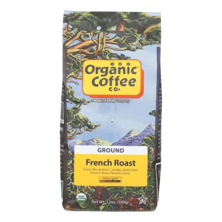Organic Coffee Coffee - Organic - Ground - French Roast - 12 oz - case of 6