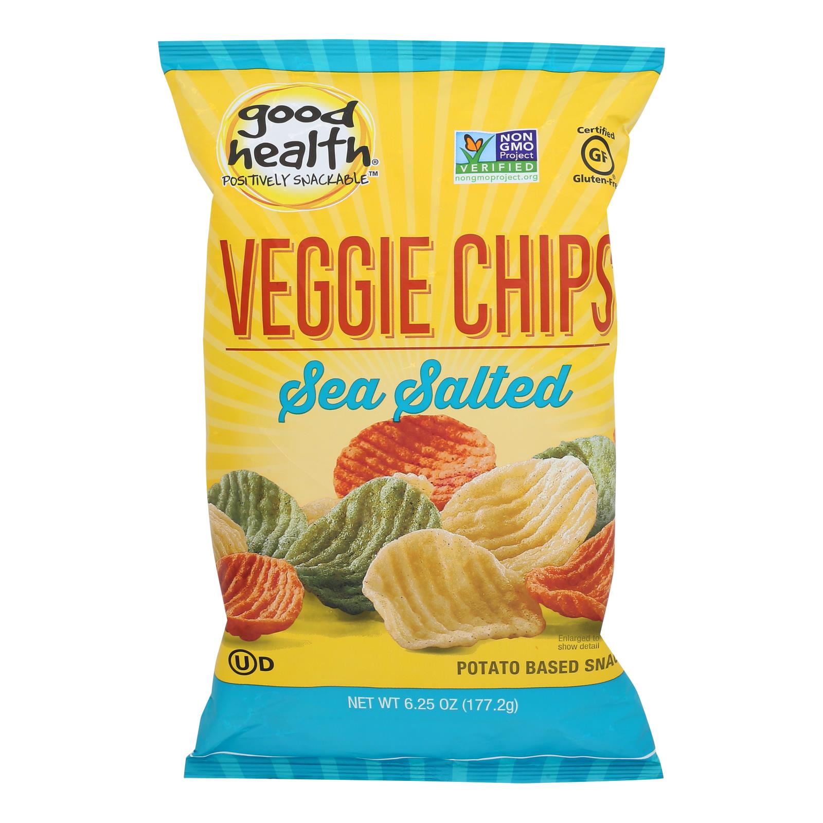 Good Health Sea Salt Veggie Chips - Case of 10 - 6.25 OZ