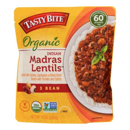 Tasty Bite - Lentils Madras 3 Bean - Case of 6-10 OZ