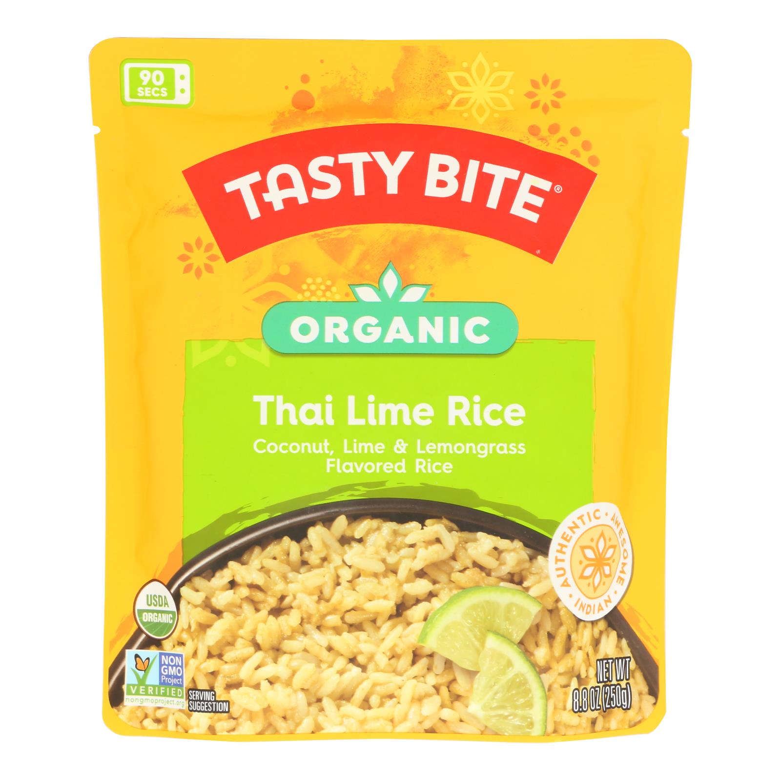 Tasty Bite Rice - Thai Lime - 8.8 oz - case of 6