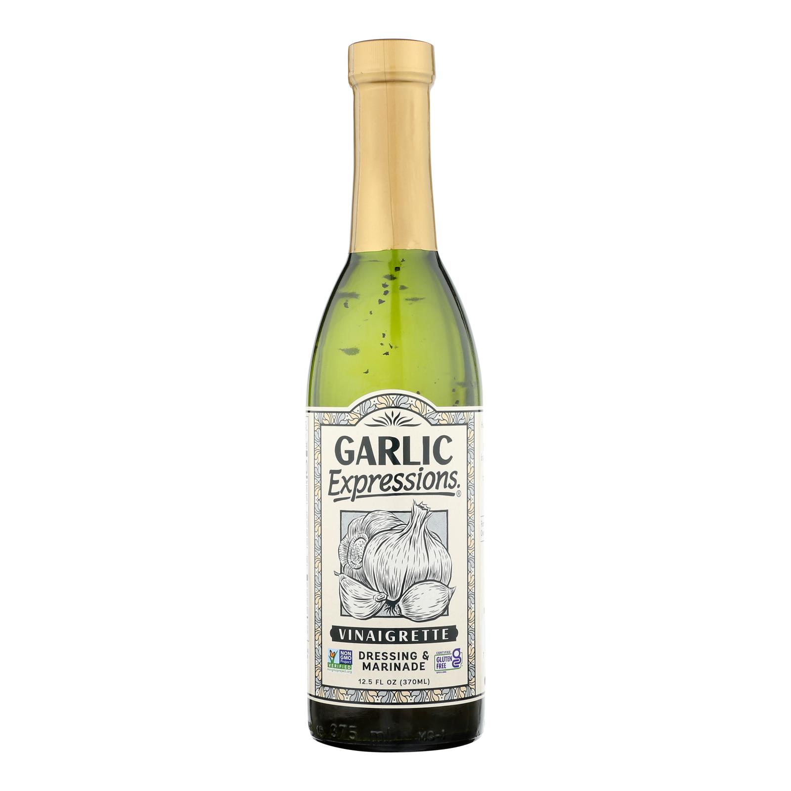 Garlic Expressions Salad Dressing - Vinaigrete - Case of 12 - 12.5 oz