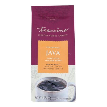 Teeccino Mediterranean Herbal Coffee Java - 11 oz - Case of 6