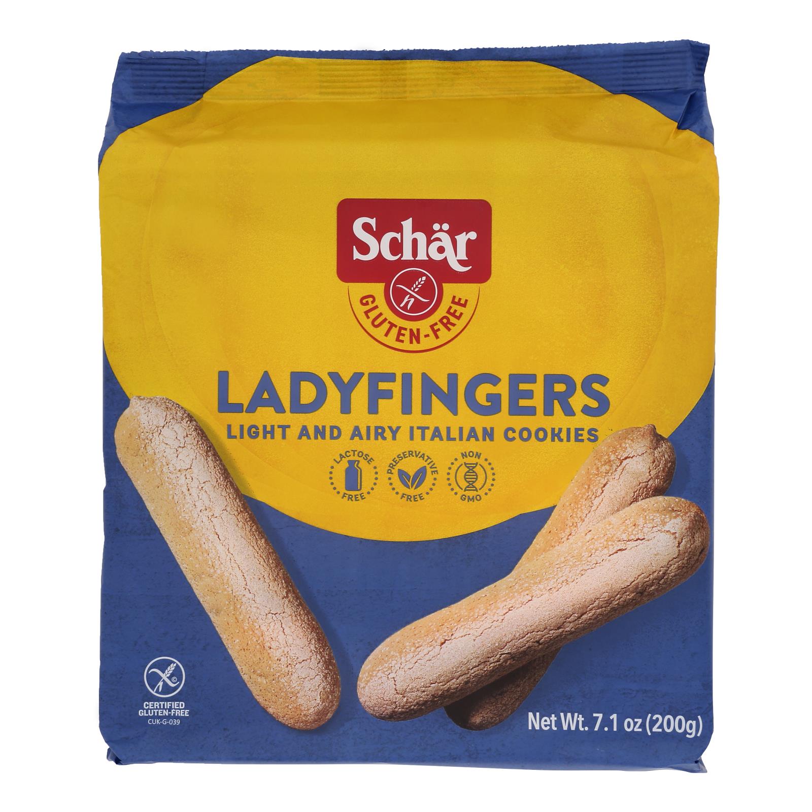 Schar - Cookies Ladyfingers Gluten Free - Case of 6 - 7.1 OZ