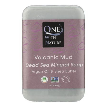 One With Nature - Bar Soap Volcanic Mud - 1 Each 1-7 OZ