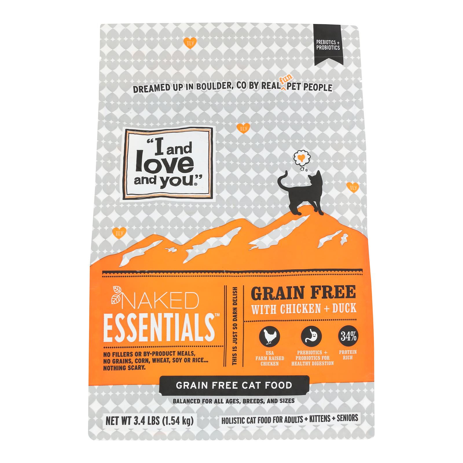I And Love And You - Cat Kibble Chicken And Duck - Case of 4-3.4 LB