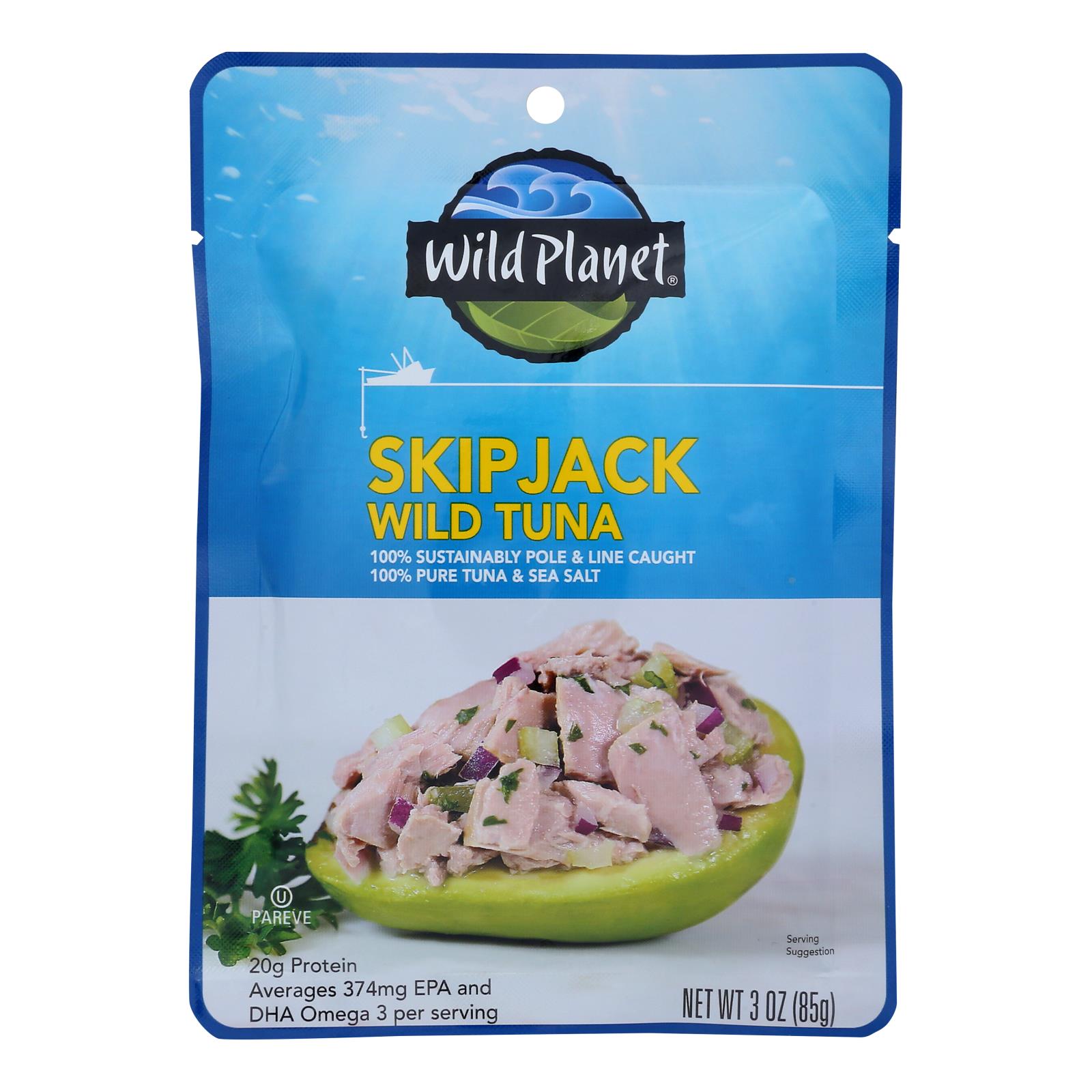 Wild Planet Skip Jack Wild Tuna - Case of 24 - 3 OZ