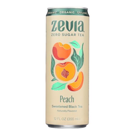 Zevia - Tea Black Peach - Case of 12 - 12 FZ