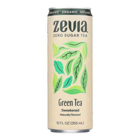 Zevia Sweetened Green Tea - Case of 12 - 12 FZ