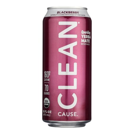 Clean Cause - Yrba Mte Blackbry Cln - Case of 12 - 16 FZ