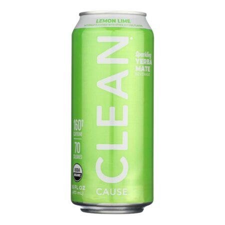 Clean Cause - Yrba Mte Lemon Lime Cln - Case of 12 - 16 FZ