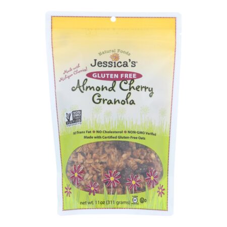 Jessica's Gluten-Free Almond Cherry Granola - Case of 12 - 11 OZ