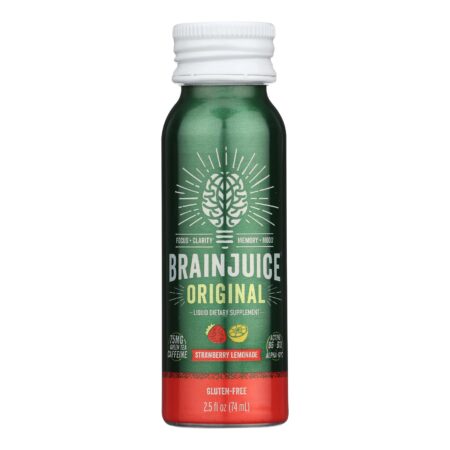 Brain Juice - Brain Juice Strawberry Lemonade - Case of 12 - 2.5 fl oz