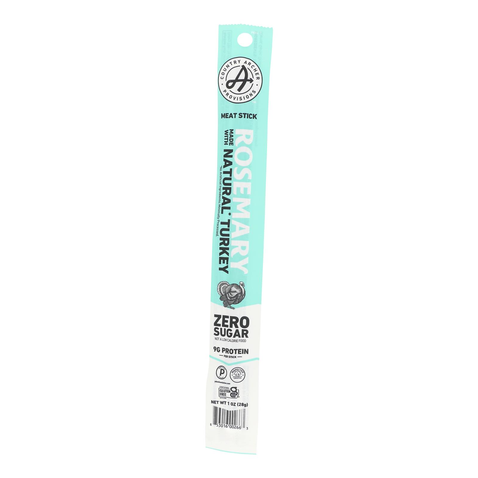 Country Archer - Jerky Turkey Stick Rsmary - Case of 18-1 OZ