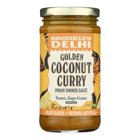 Brooklyn Delhi - Golden Coconut Curry Simmer Sauce - Case of 6 - 12 oz