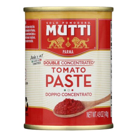 Solo Pomodoro Mutti Parma, Double Concentrated Tomato Paste - Case of 12 - 4.9 OZ