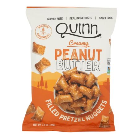 Quinn, Pretzel Nuggets Filled Peanut Butter, Case Of 8, 7 oz