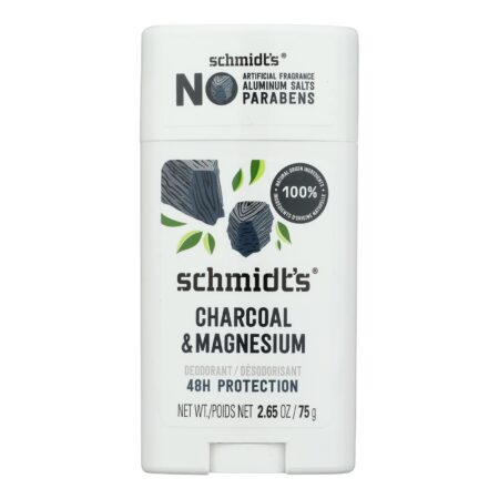 Schmidt's - Deodorant Chrcl&mag Stk - 1 Each - 2.65 OZ