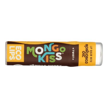 Mongo Kiss Display Center - Lip Balm - Organic - Eco Lips - Vanilla Honey - .25 oz - case of 15