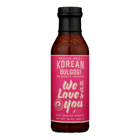 We Love You - Kor Bbq Sce&mrnd Medium Spicy - Case of 6-15 OZ