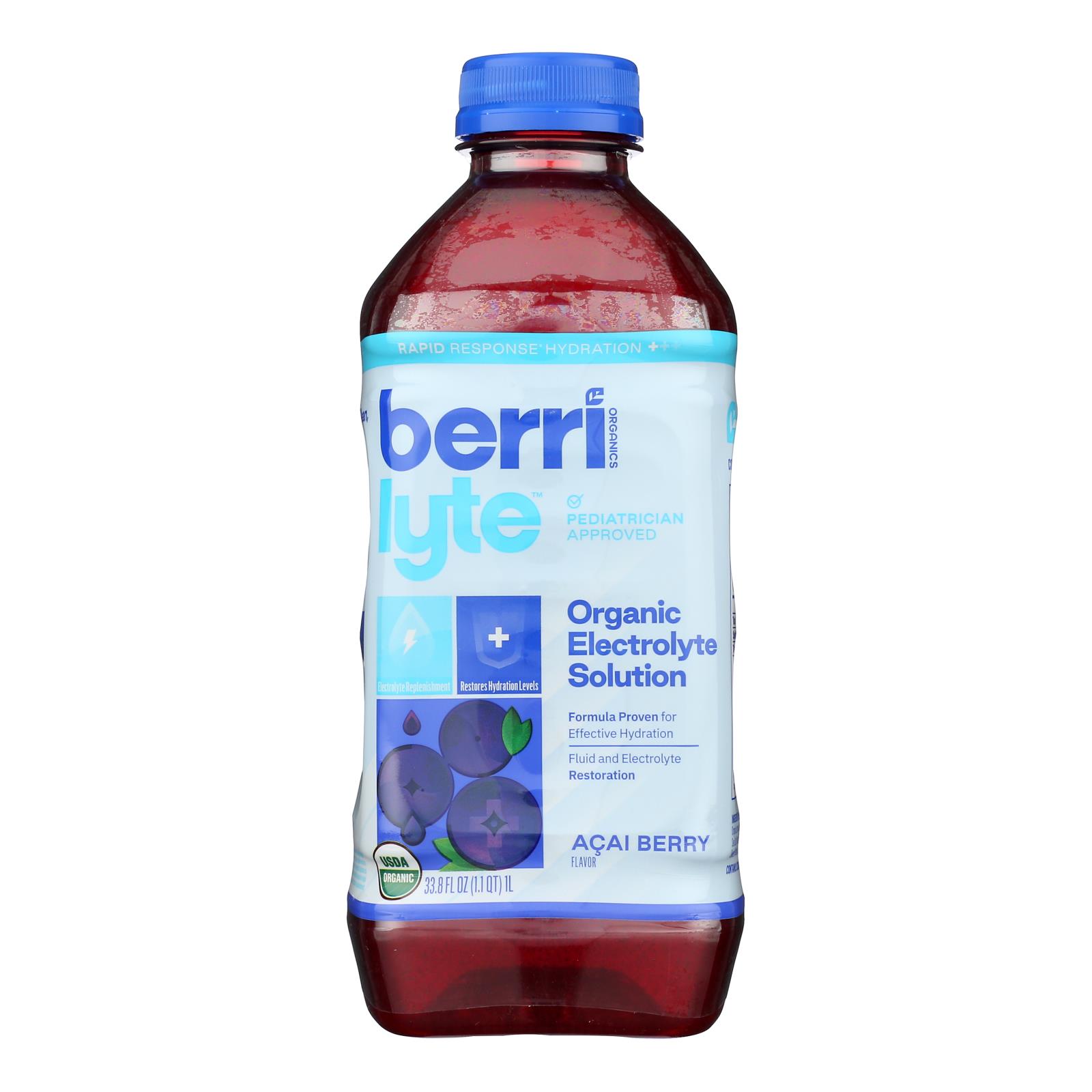 Berri Lyte - Juice Electro Acai - Case of 6 - 1 LTR