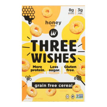 Three Wishes - Cereal Honey Gluten Free - Case of 6-8.6 OZ