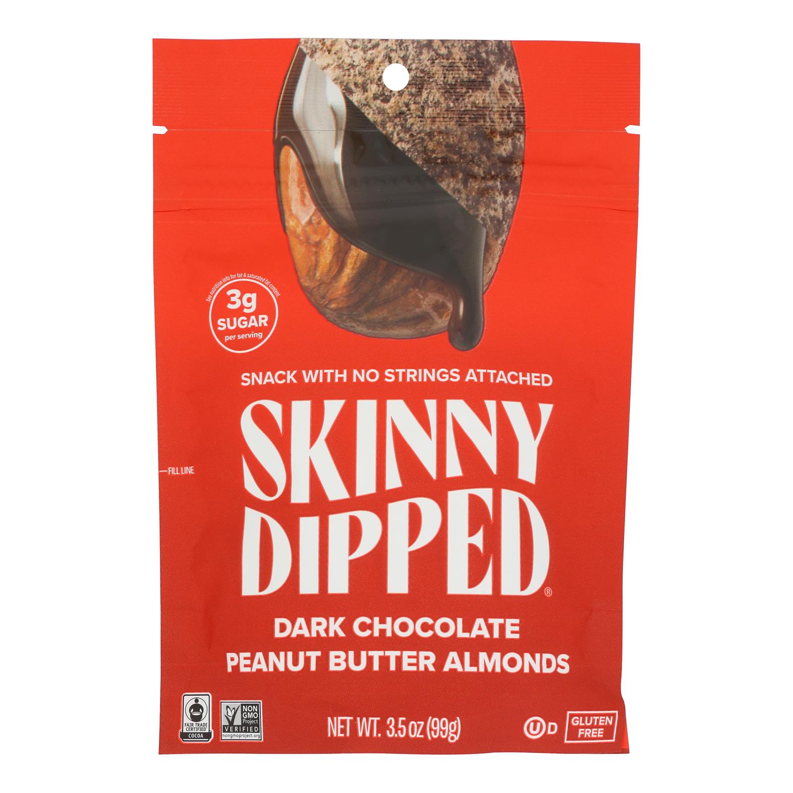 Skinnydipped - Dip Almond Peanut Butter - Case of 10-3.5 OZ