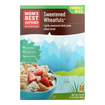 Mom's Best Naturals Wheat-Fuls - Sweetened - Case of 12 - 24 oz.