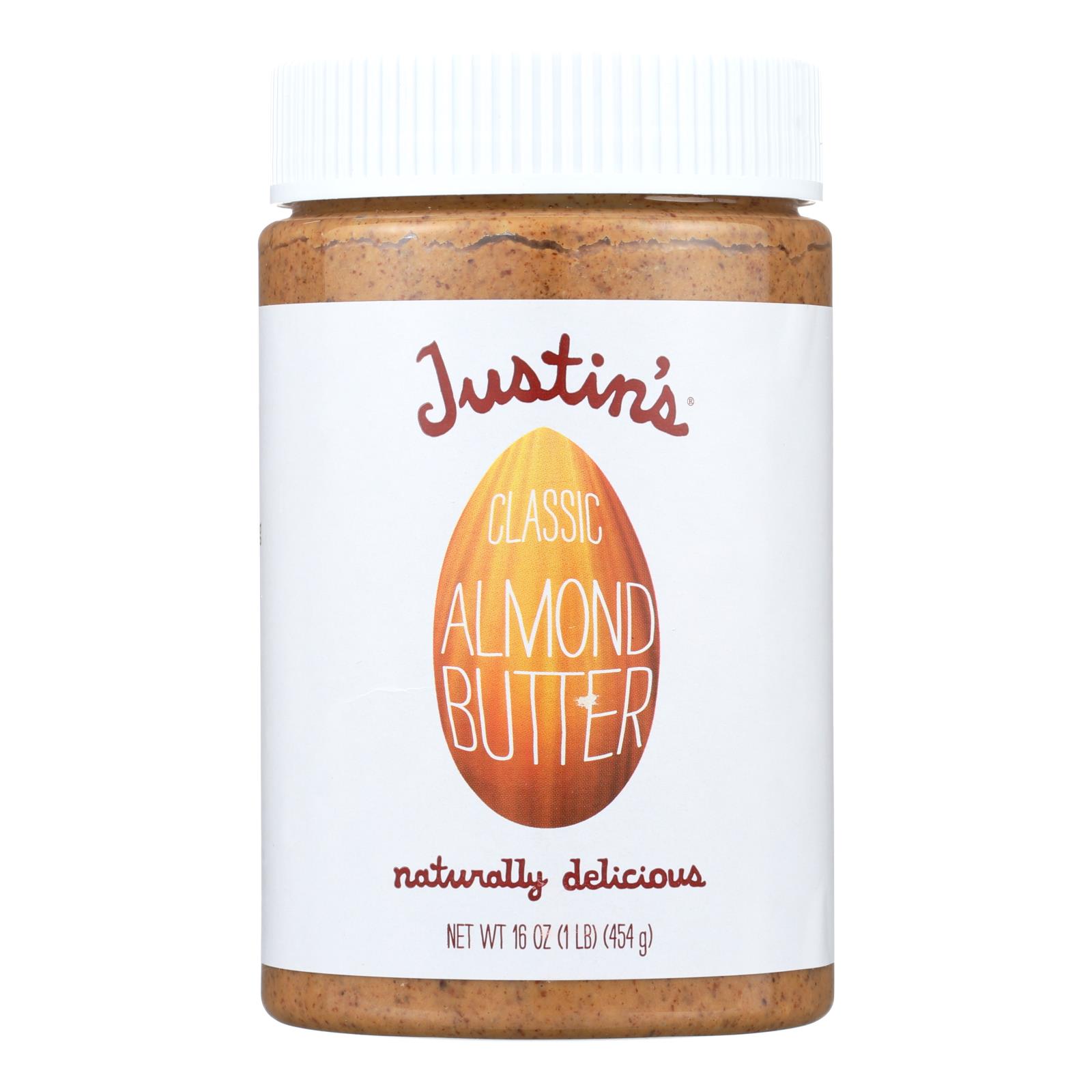Justin's Nut Butter Almond Butter - Classic - Case of 6 - 16 oz.