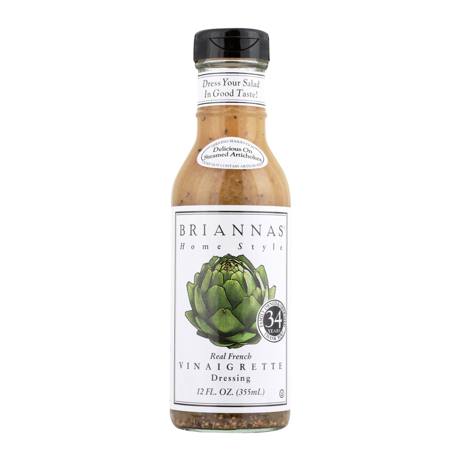 Brianna's - Salad Dressing - Real French Vinaigrette - Case of 6 - 12 Fl oz.